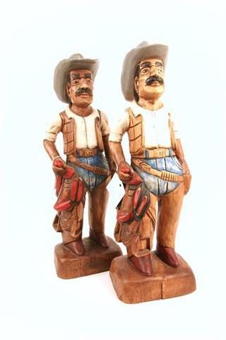 Holzfiguren Cowboy, Konvolut