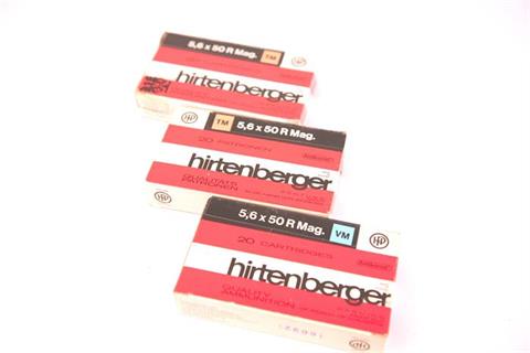 Rifle cartridges 5,6 x 50 R Mag. Hirtenberger, § frei ab 18