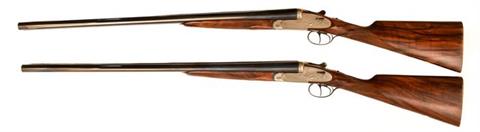 Paar Doppelflinten-Seitenschloss Armas Garbi - Eibar, 12/70, #071-03 & 072-03, § D