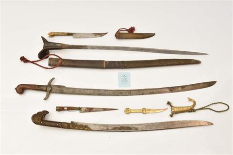Orientalische Blankwaffen - Konvolut von 6 Stück