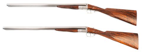 pair of S/S shotguns Forgeron - Liege, model 6012, in-the-white, 12 2 3/4", #4019 & 4020, § C, acc.