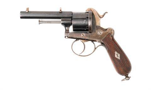 Lefaucheux-Revolver, unbek. Erzeuger, Kal. 9 mm Stiftfeuer, #4166, § B Modell vor 1871