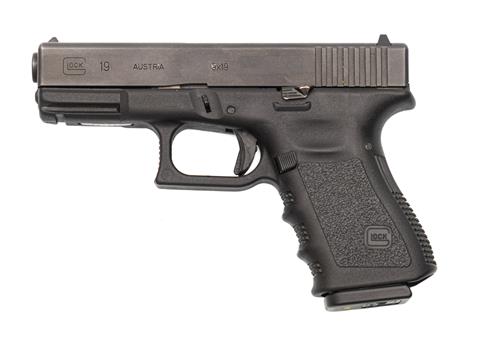 pistol, Glock 19gen3, 9 mm Luger, #DUS653, § B
