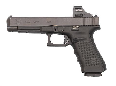 pistol, Glock 34gen4, 9 mm Luger, #BDZH995, § B *** +ACC