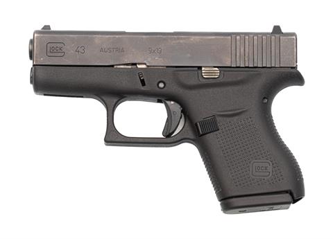 pistol, Glock 43, 9mm Luger, #BDZS932, § B *** +ACC